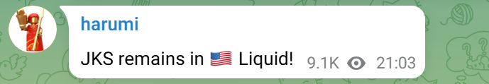 harumi：jks会继续留在Liquid战队